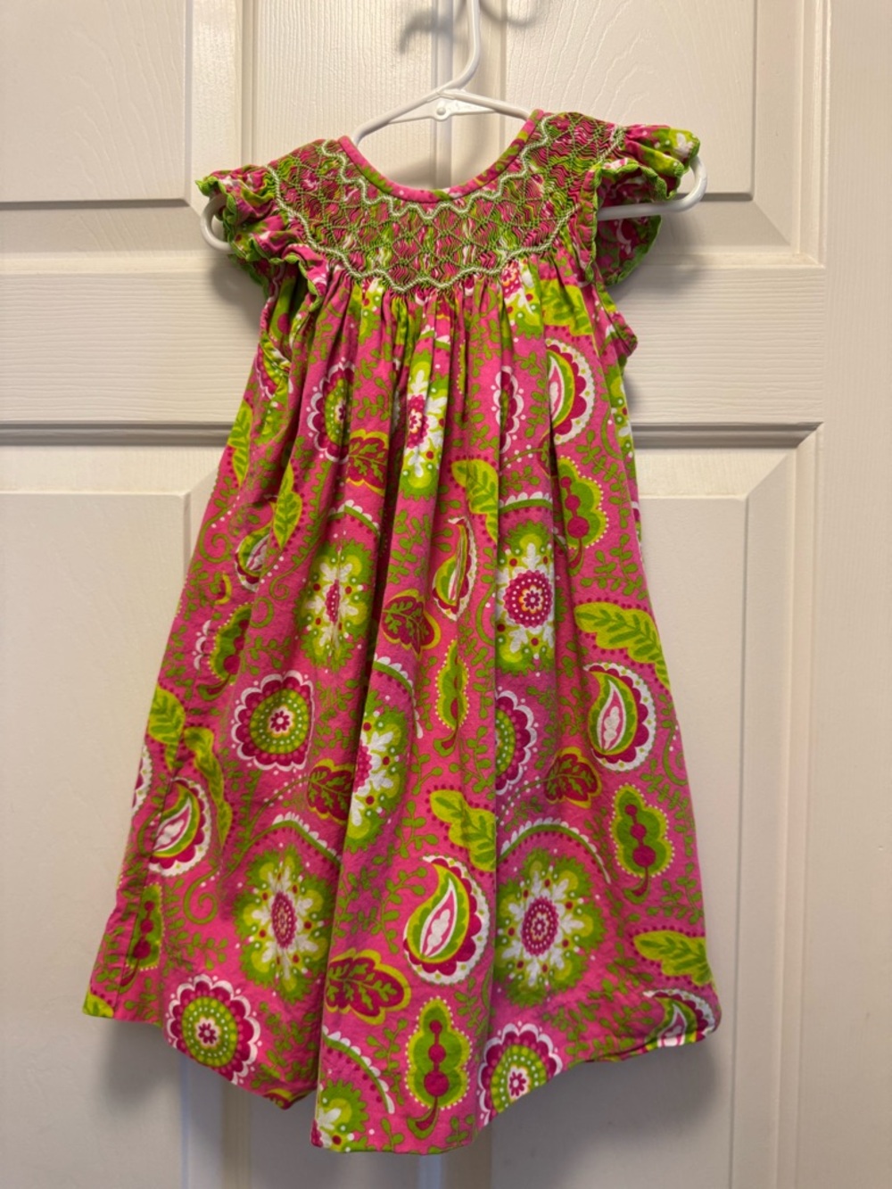 Girls' Smocked Flutter-Sleeve Casual Dress by Banana Split